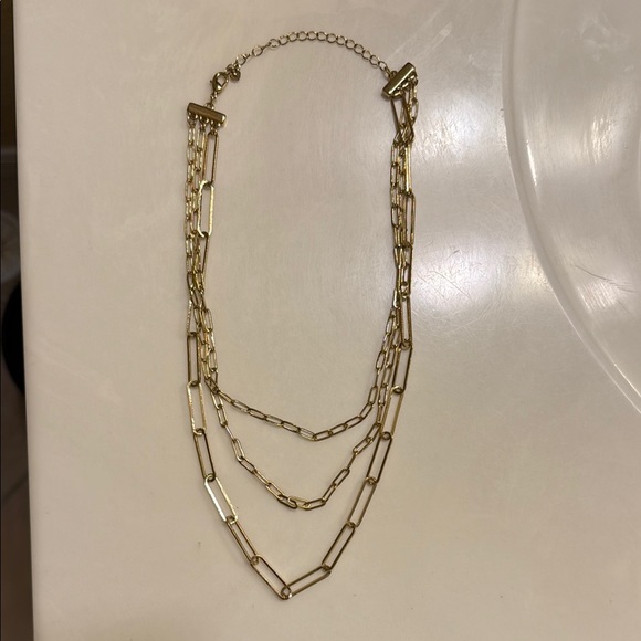 Gold Chain Layered Necklace - Picture 1 of 1